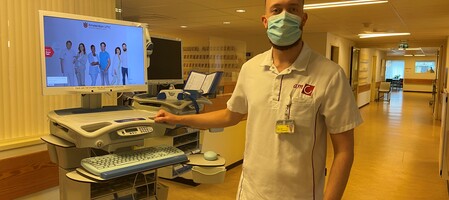 De afdeling Gynaecologie/Oncologie van Patrick